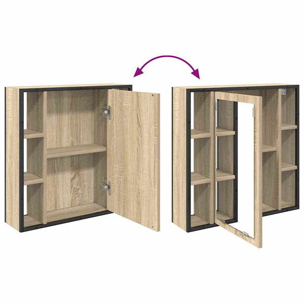 vidaXL Armoire de toilette chêne Sonoma 60 x 16 x 60 cm Bois d'ingénierie