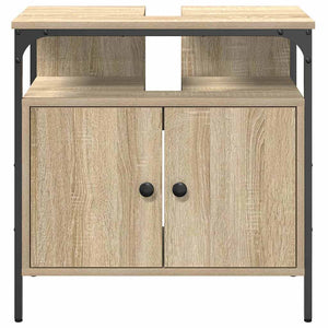 Beiger Badezimmerschrank mit Tür 60x60 cm