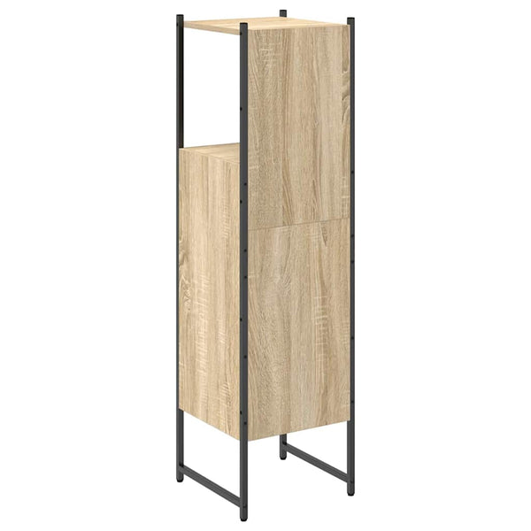 Beiger Badezimmerschrank 33x33x120,5 cm