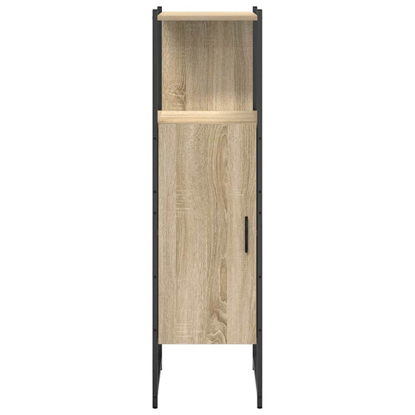 Beiger Badezimmerschrank 33x33x120,5 cm
