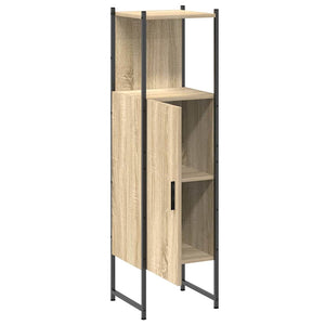 Beiger Badezimmerschrank 33x33x120,5 cm