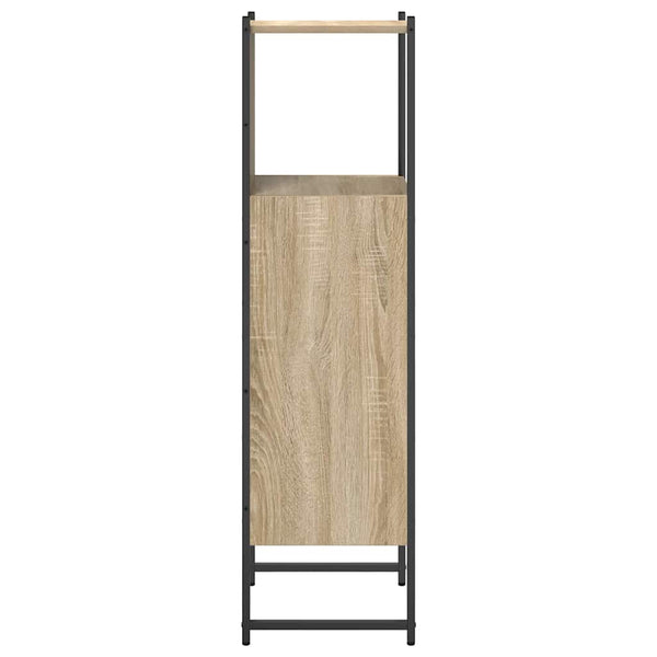 Beiger Badezimmerschrank 33x33x120,5 cm