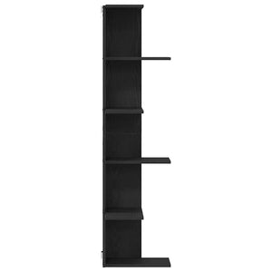 Eckregal Wandregal Schwarz Eiche 140cm
