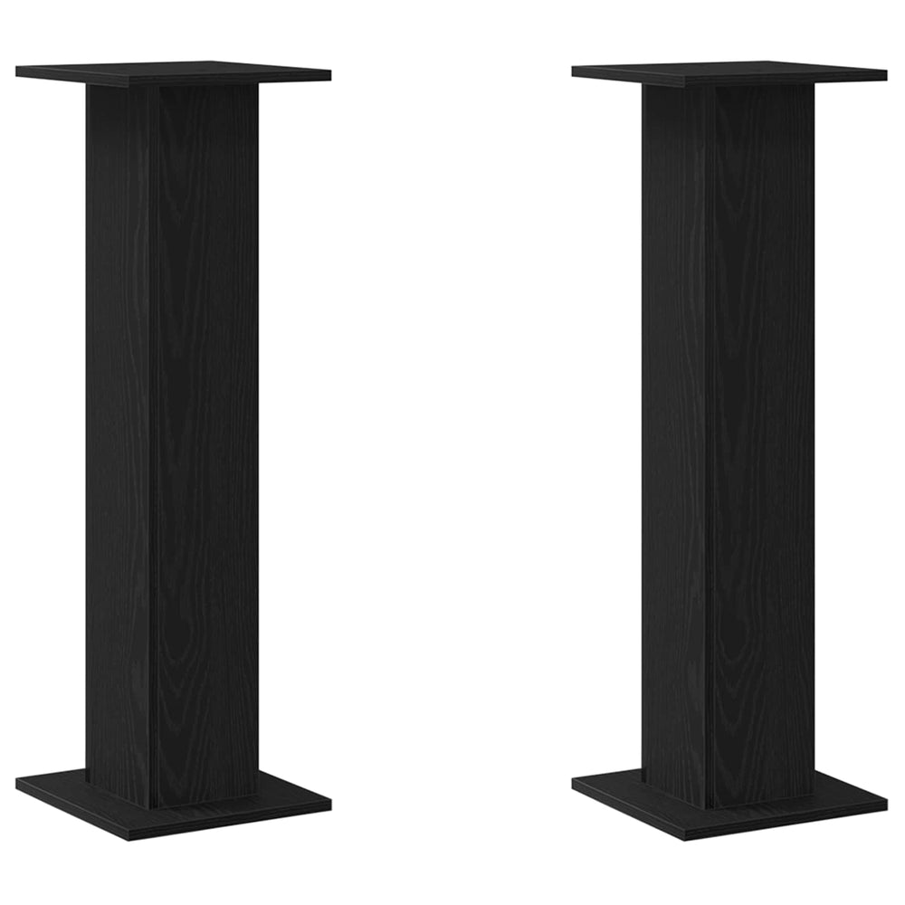 Lautsprecherständer Schwarz Eichen-Optik, 2er-Set