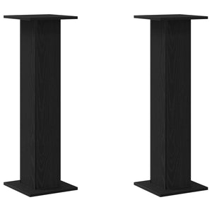 Lautsprecherständer Schwarz Eichen-Optik, 2er-Set