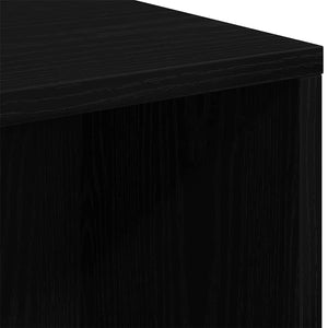 Bücherregal Schwarz Eichen-Optik