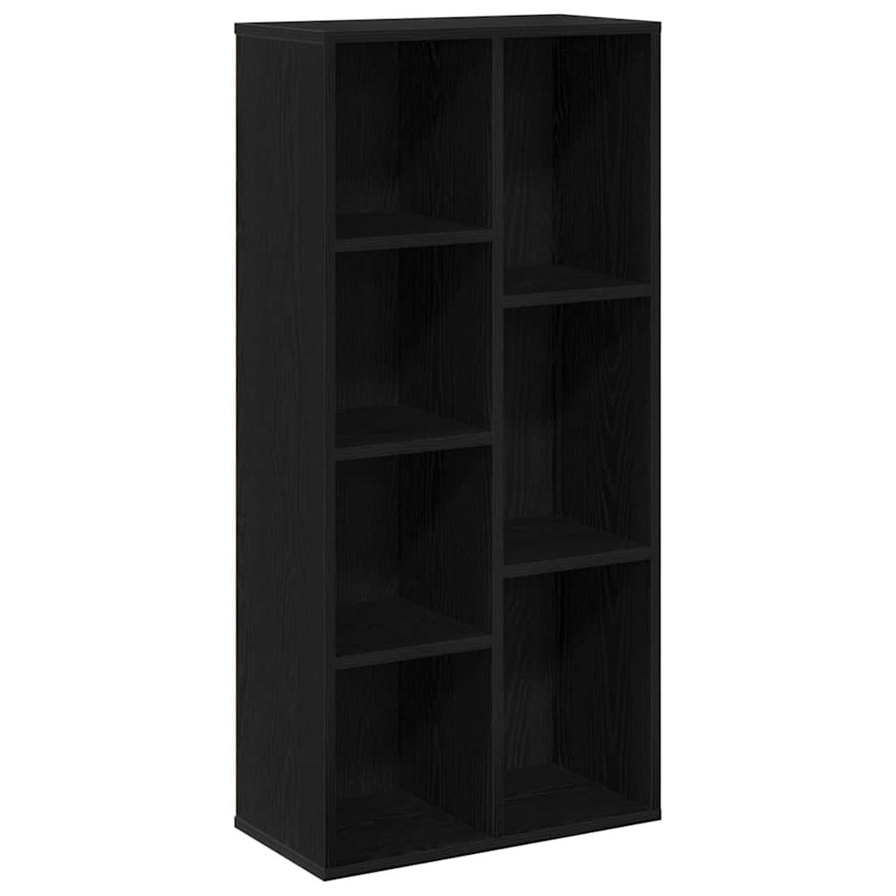 Bücherregal Schwarz Eichen-Optik