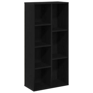 Bücherregal Schwarz Eichen-Optik