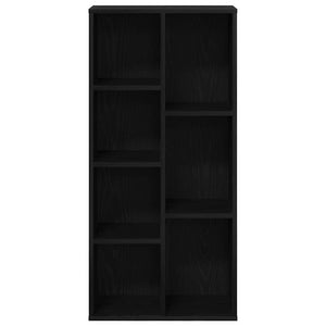 Bücherregal Schwarz Eichen-Optik