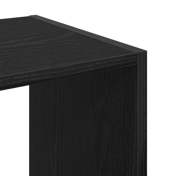 Bücherregal Schwarz Eichen-Optik