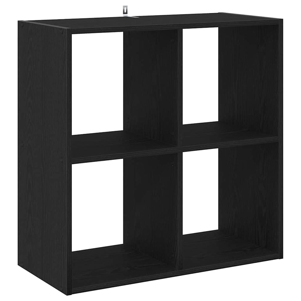 Bücherregal Schwarz Eichen-Optik