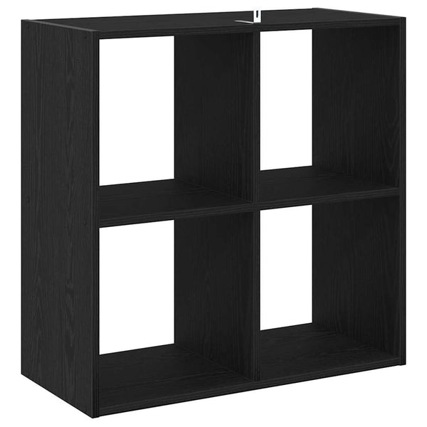 Bücherregal Schwarz Eichen-Optik