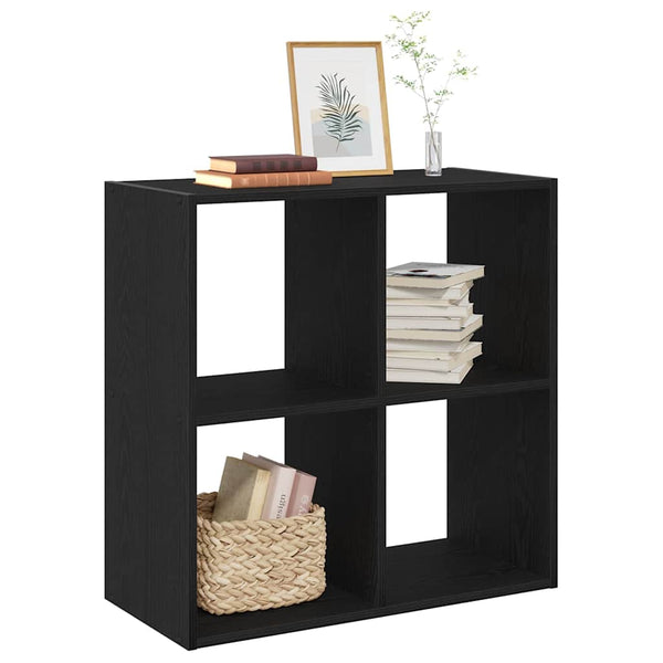 Bücherregal Schwarz Eichen-Optik