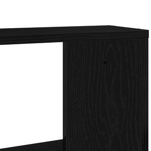 Wandregal Schwarz Eichenoptik 100 cm