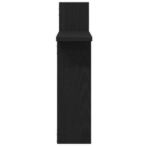 Wandregale Schwarz Eichen-Optik 2er Set