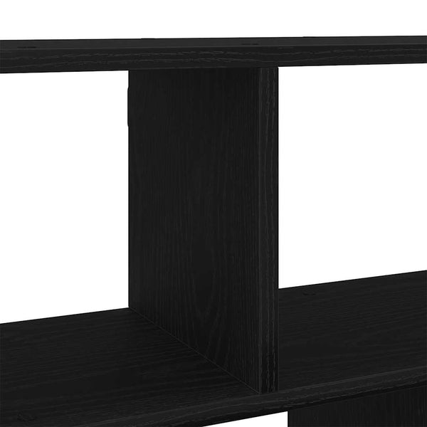 Wandregal Schwarz Eichenoptik 100 cm