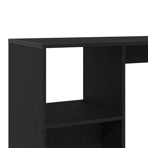 Bartisch Schwarz Eichenoptik 124 cm
