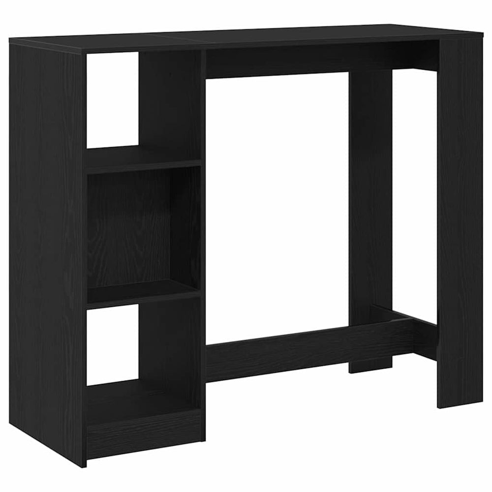 Bartisch Schwarz Eichenoptik 124 cm