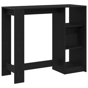 Bartisch Schwarz Eichenoptik 124 cm