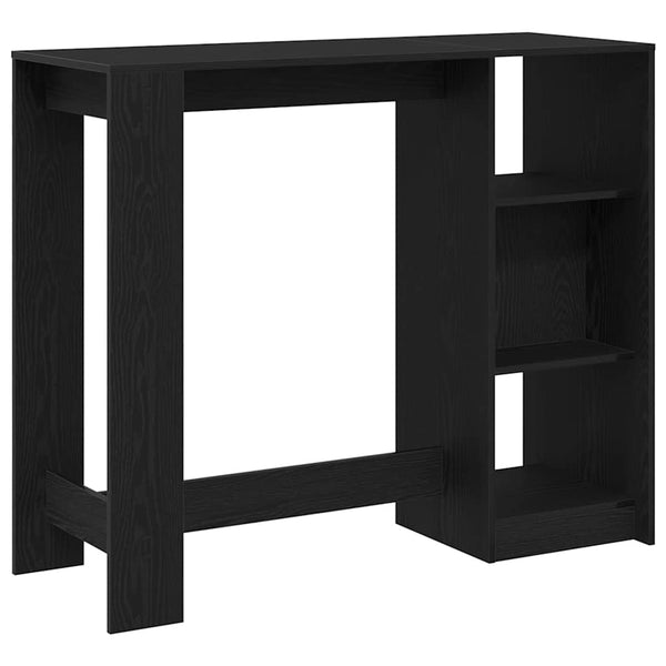 Bartisch Schwarz Eichenoptik 124 cm