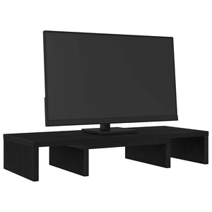 Verstellbarer Monitorständer Schwarz Eiche 60cm
