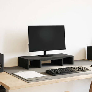 Verstellbarer Monitorständer Schwarz Eiche 60cm