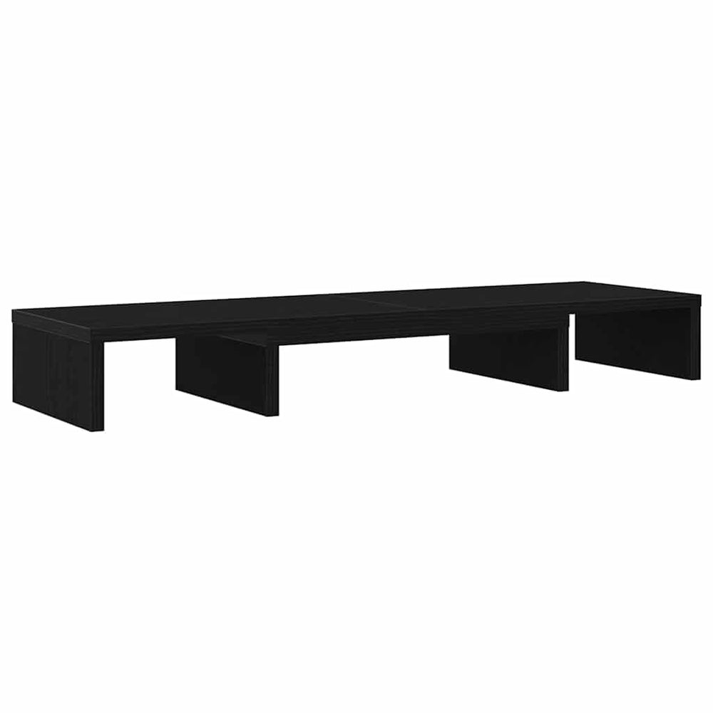 Verstellbarer Monitorständer Schwarz Eiche 80 cm