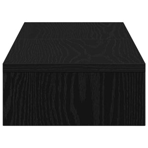 Verstellbarer Monitorständer Schwarz Eiche 80 cm
