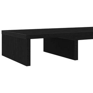 Verstellbarer Monitorständer Schwarz Eiche 80 cm
