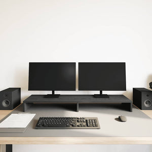 Monitorständer Schwarz Eichenoptik 100 cm