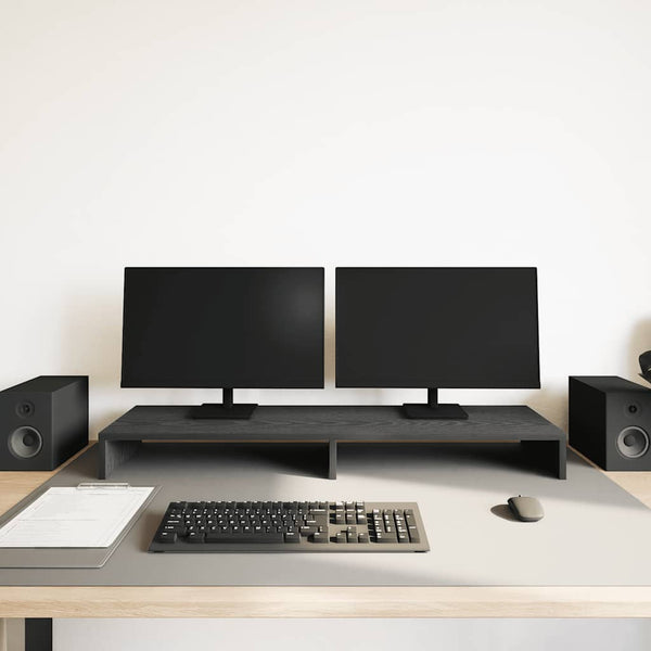 Monitorständer Schwarz Eichenoptik 100 cm