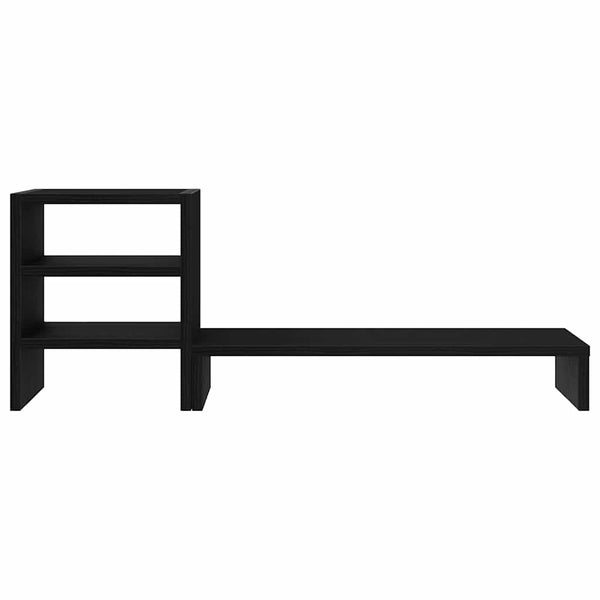 vidaXL Support de moniteur avec organisateur de bureau aspect chêne noir