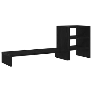 vidaXL Support de moniteur avec organisateur de bureau aspect chêne noir