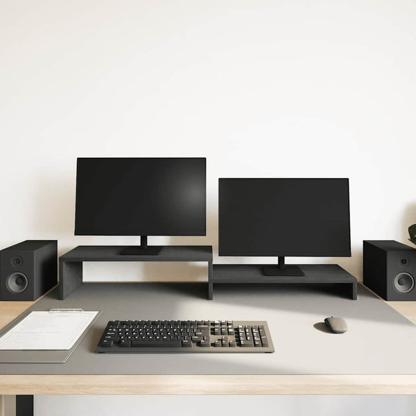 Monitorständer Schwarz Eichenoptik 54 cm