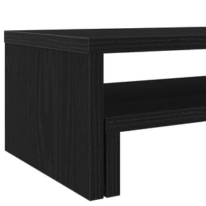 Monitorständer Schwarz Eichenoptik 54 cm