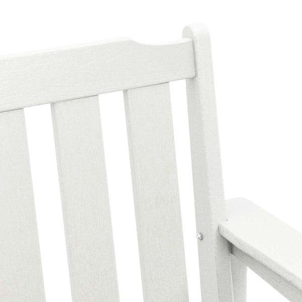 Weiße Gartenbank 120cm HDPE
