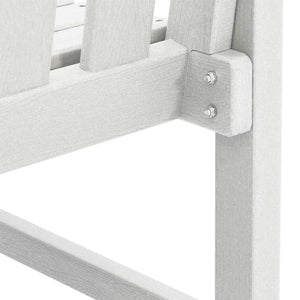 Weiße Gartenbank 120cm HDPE