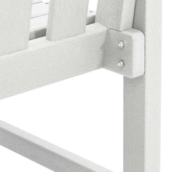Weiße Gartenbank 120cm HDPE