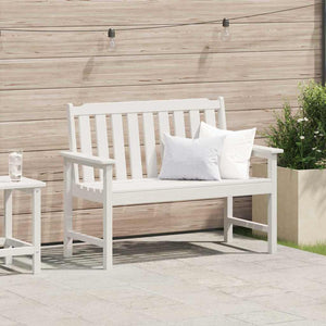 Weiße Gartenbank 120cm HDPE
