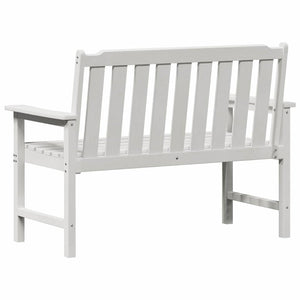 Weiße Gartenbank 120cm HDPE