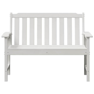 Weiße Gartenbank 120cm HDPE