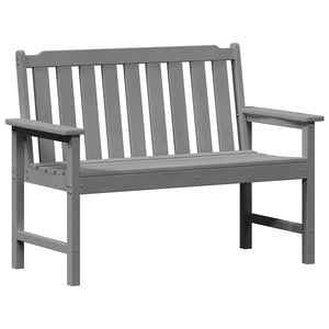 Gartenbank Hellgrau, 120cm HDPE