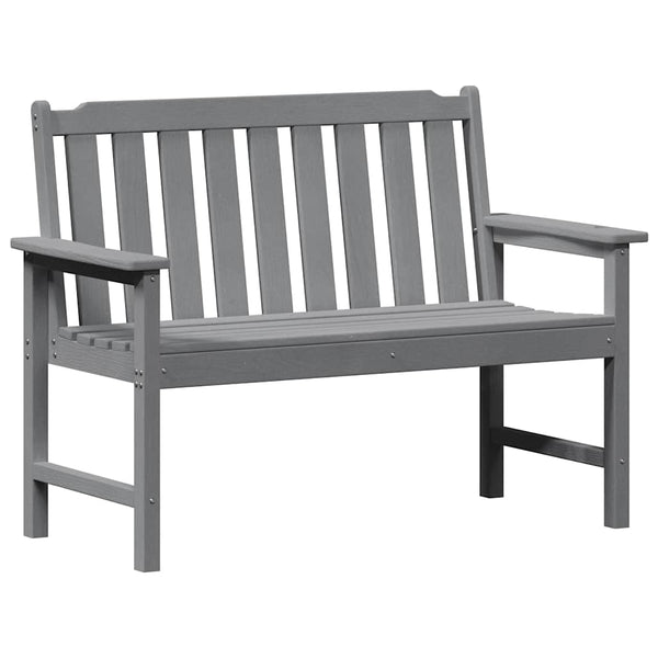 Gartenbank Hellgrau, 120cm HDPE