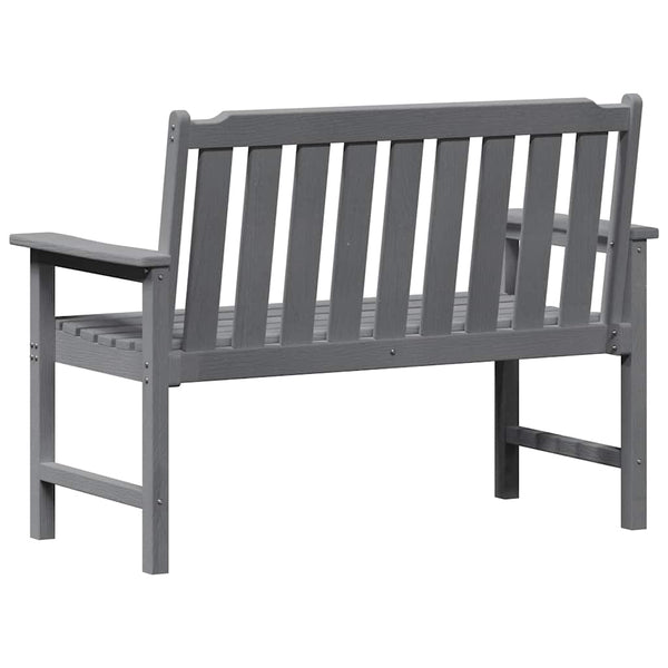 Gartenbank Hellgrau, 120cm HDPE