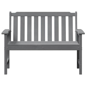 Gartenbank Hellgrau, 120cm HDPE