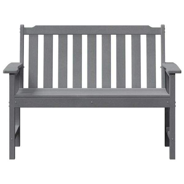 Gartenbank Hellgrau, 120cm HDPE
