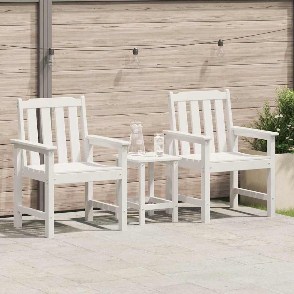 Garten Esszimmerstühle 2er Set Weiß