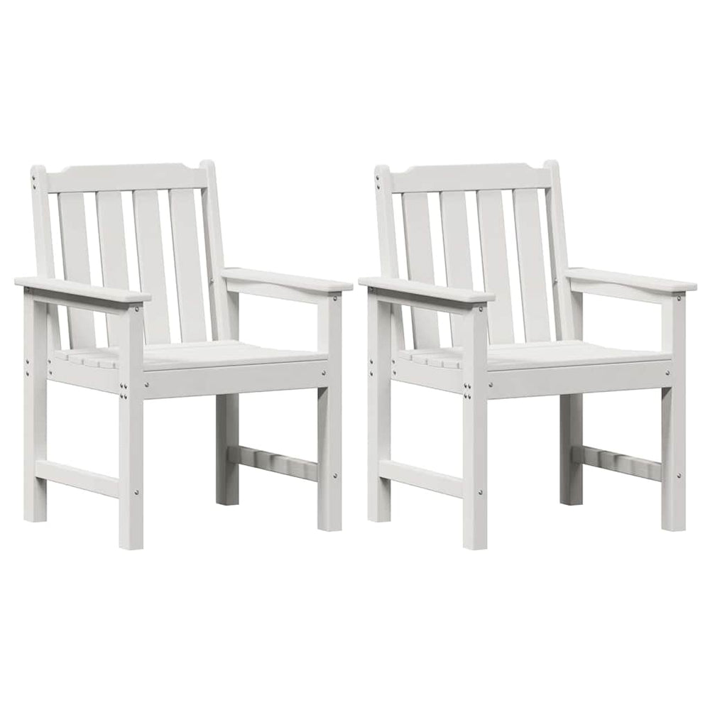 Garten Esszimmerstühle 2er Set Weiß