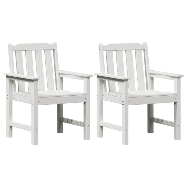 Garten Esszimmerstühle 2er Set Weiß
