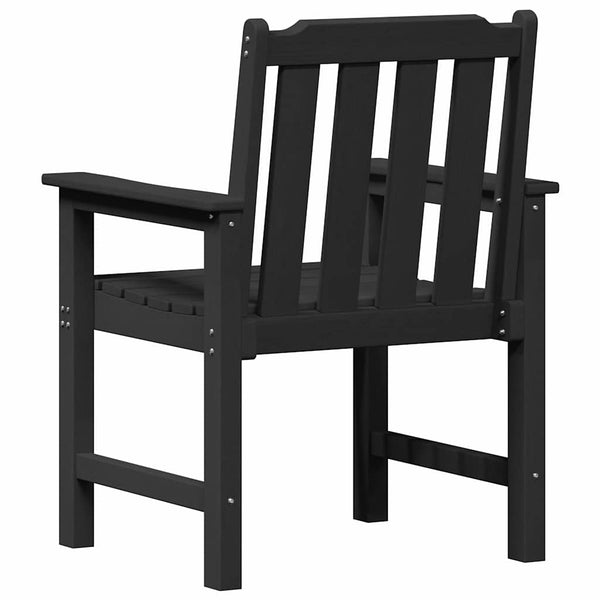 Garten Esszimmerstühle Schwarz, 2er-Set
